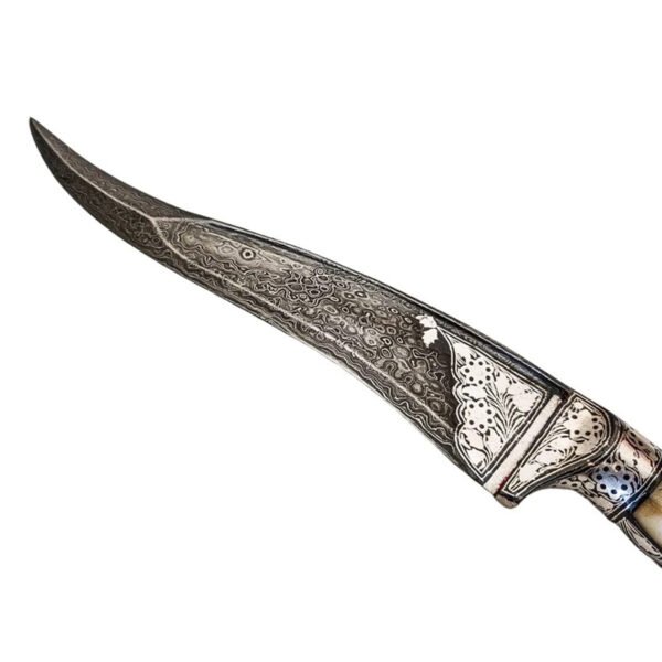 silver koftgari worked Bone handle-1